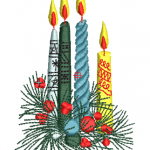 Matriz Bordado 4 Velas